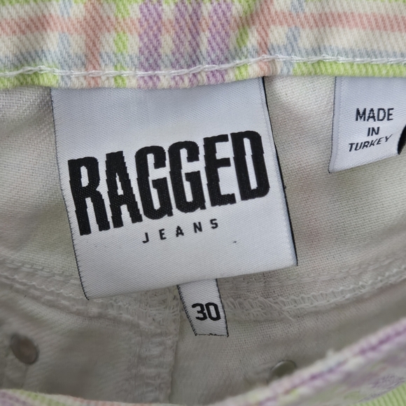 NEW Free People Ragged Priest Trail Jeans Plaid Utility Cargo Wide Straight Leg - Picture 13 of 16